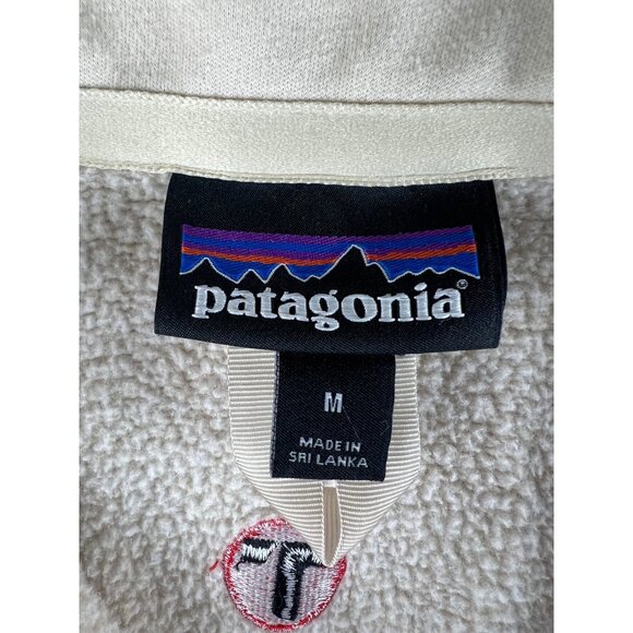 Patagonia Womens Women's Better Sweater 1/4-Zip Oyster White Pullover Medium - Picture 4 of 14